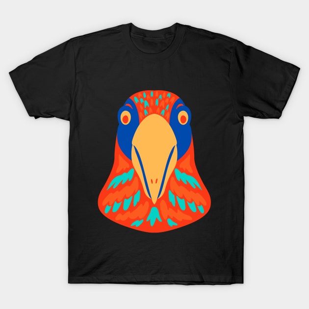 bird artistic head T-Shirt by pixspatter